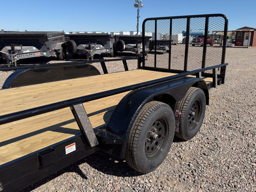 18' UTX Bumper Pull Utility (2) 3.5k Axles, 4' Mesh Flip Ramp - Utility & SXS - Stryker Dealership Group