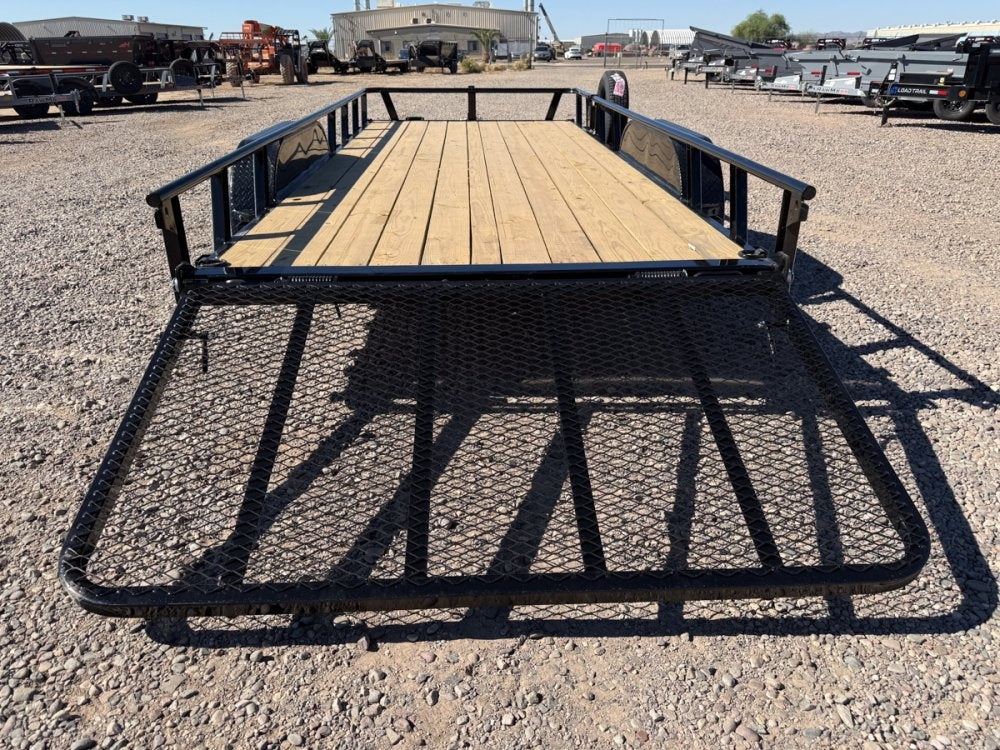 18' UTX Bumper Pull Utility (2) 3.5k Axles, 4' Mesh Flip Ramp - Utility & SXS - Stryker Dealership Group