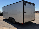 8.5 x 20 Outback DLX Flat Top V Nose Car Hauler (2) - 5200 lbs Axles F14622