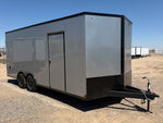8.5 x 20 Outback DLX Flat Top V Nose Car Hauler (2) - 5200 lbs Axles F14622