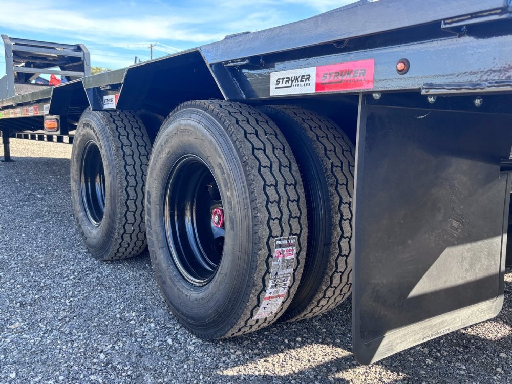32' Stryker Gooseneck (2) 12K Axles Mega Ramps Dual Wheels 3507