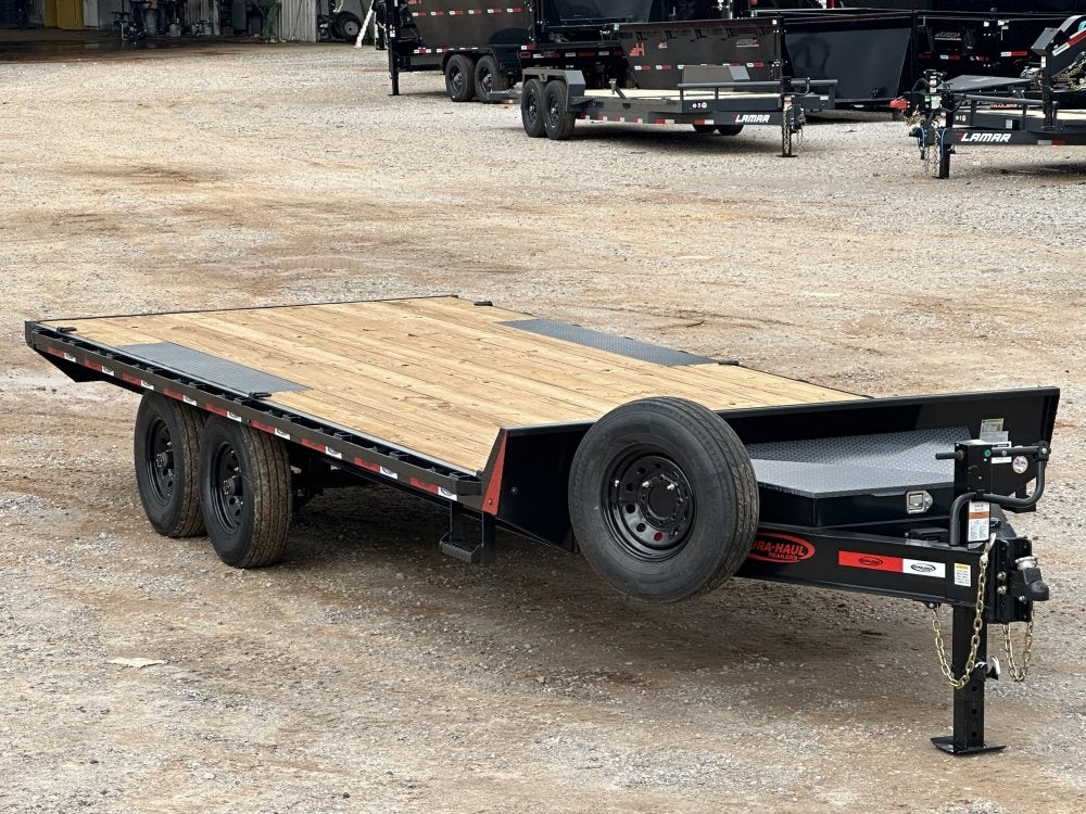 20' DH Bumper Pull Deckover (2) 8K Axles, 14 Ply Tires, Slide In Ramps 9907 - Stryker Dealership Group