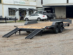 20' ERH Equipment Trailer (2) 7K Axles, Stand Up Ramps 010505 - Stryker Dealership Group