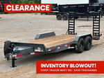 20' ERH Equipment Trailer (2) 7K Axles, Stand Up Ramps 010505 - Stryker Dealership Group