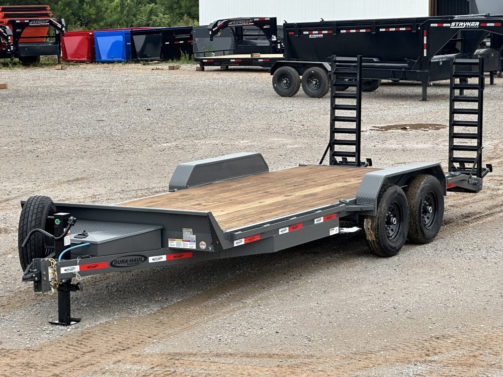 20' ERH Equipment Trailer (2) 7K Axles, Stand Up Ramps 010505 - Stryker Dealership Group