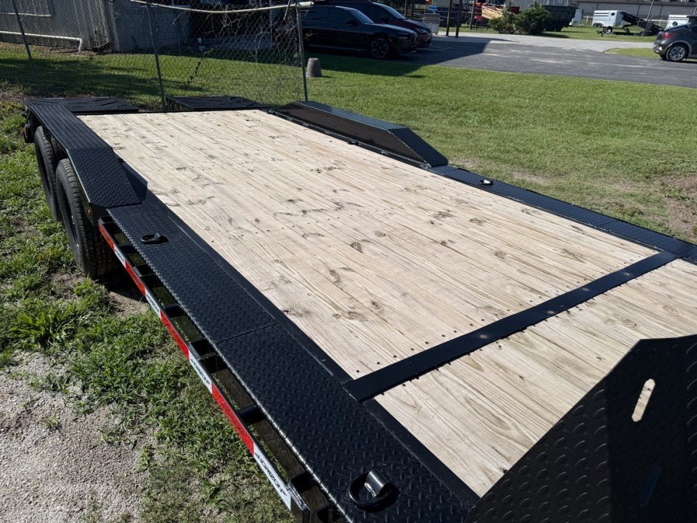 20' Horizon EHZ Bumper Pull Equipment Trailer Mega Ramps - (2) 7K Axles 003808 - Stryker Dealership Group
