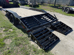 20' Horizon EHZ Bumper Pull Equipment Trailer Mega Ramps - (2) 7K Axles 003808 - Stryker Dealership Group