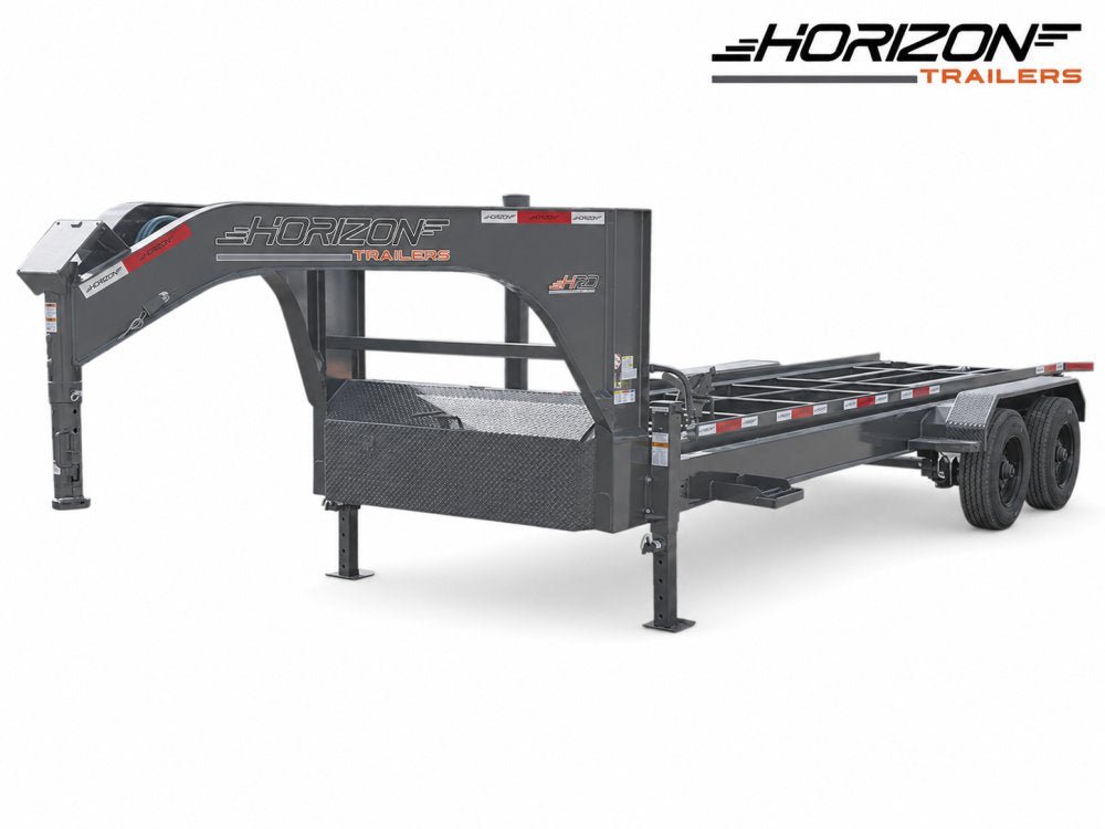 20' Horizon HRD Gooseneck Roll Off Base Trailer Telescopic 24k Lift - (2) 10K Axles 014962 - Stryker Dealership Group