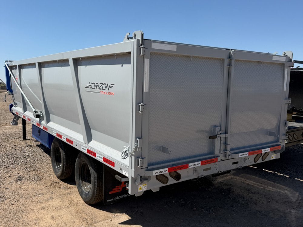 20 Horizon HZH Gooseneck Dump Trailer 48" Side Walls Hydraulic Jacks - (2) 12k Axles 016018 - Stryker Dealership Group