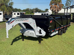 20 Horizon HZH Gooseneck Dump Trailer 48" Side Walls Hydraulic Jacks - (2) 12K Axles 016718 - Stryker Dealership Group
