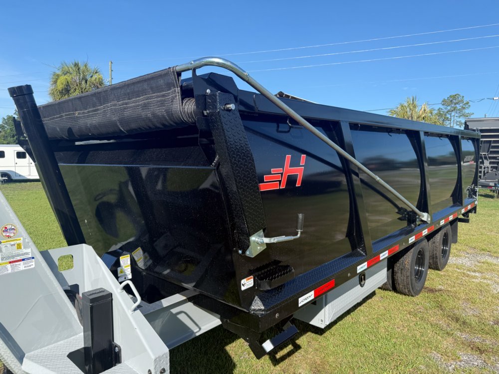 20 Horizon HZH Gooseneck Dump Trailer 48" Side Walls Hydraulic Jacks - (2) 12K Axles 016718 - Stryker Dealership Group