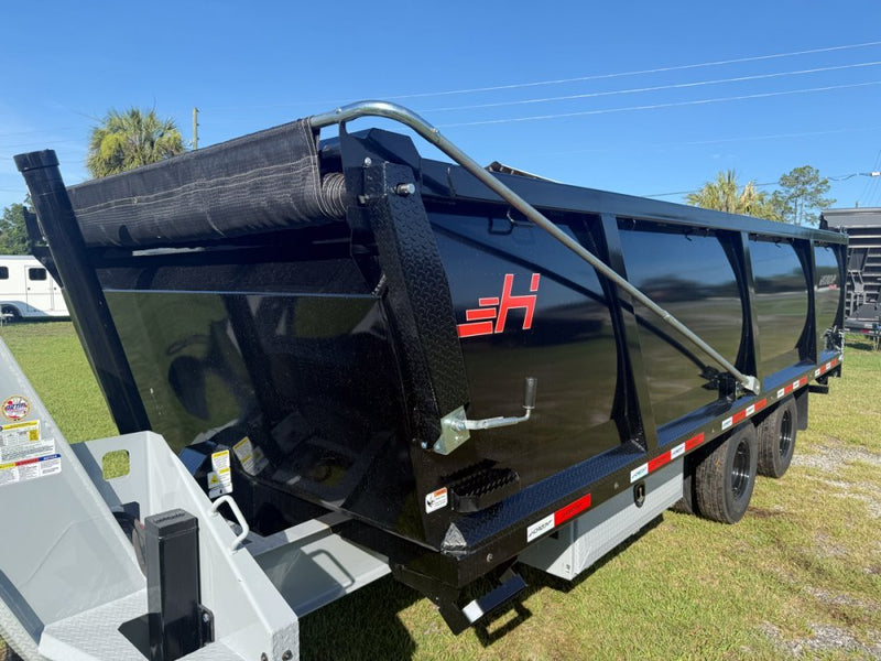 20 Horizon HZH Gooseneck Dump Trailer 48" Side Walls Hydraulic Jacks - (2) 12K Axles 016718 - Stryker Dealership Group