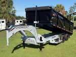 20 Horizon HZH Gooseneck Dump Trailer 48" Side Walls Hydraulic Jacks - (2) 12K Axles 016718 - Stryker Dealership Group