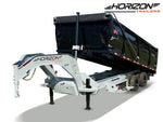 20 Horizon HZH Gooseneck Dump Trailer 48" Side Walls Hydraulic Jacks - (2) 12K Axles 016718 - Stryker Dealership Group