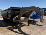 20 Horizon HZH Gooseneck Dump Trailer 48" Side Walls Hydraulic Jacks - (2) 12k Axles 16723 - Stryker Dealership Group
