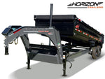 20' Horizon HZX Gooseneck Dump Trailer 36" Side Walls - (2) 10K Axles 016893 - Stryker Dealership Group