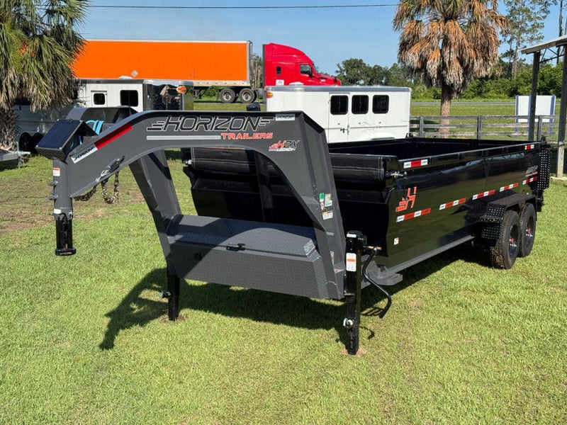 20' Horizon HZX Gooseneck Dump Trailer 36" Side Walls - (2) 10K Axles 016893 - Stryker Dealership Group