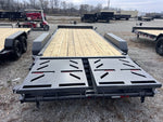 20' Iron Bull EWB Bumper Pull Equipment Trailer Mega Ramps - (2) 7,000 lb Axles 112667 - Stryker Dealership Group