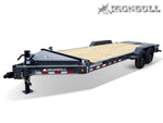20' Iron Bull EWB Bumper Pull Equipment Trailer Mega Ramps - (2) 7,000 lb Axles 112667 - Stryker Dealership Group