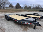 20' Iron Bull EWB Bumper Pull Equipment Trailer Mega Ramps - (2) 7,000 lb Axles 112667 - Stryker Dealership Group