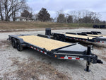 20' Iron Bull EWB Bumper Pull Equipment Trailer Mega Ramps - (2) 7,000 lb Axles 112669 - Stryker Dealership Group