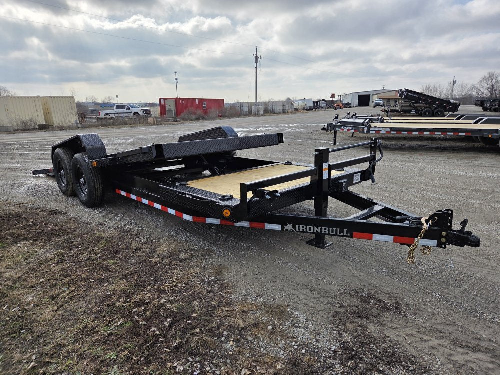 20' Iron Bull TLB Bumper Pull Equipment Tilt Trailer - (2) 7,000 lb Axles 112864 - Stryker Dealership Group