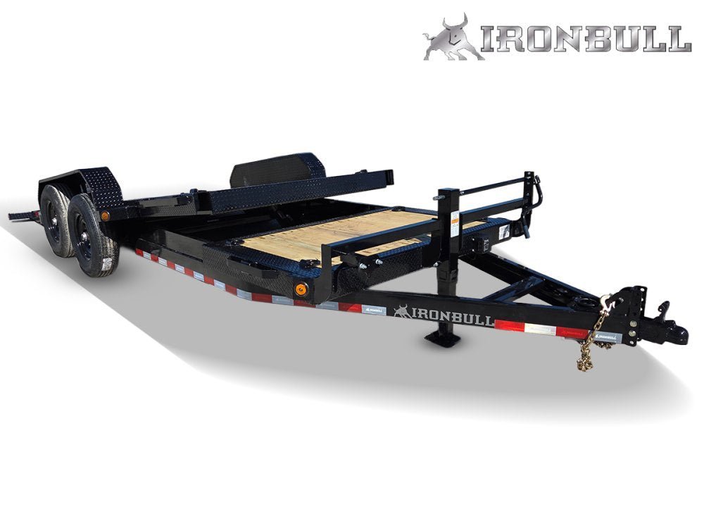 20' Iron Bull TLB Bumper Pull Equipment Tilt Trailer - (2) 7,000 lb Axles 112864 - Stryker Dealership Group