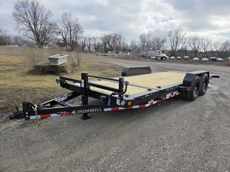 20' Iron Bull TLB Bumper Pull Equipment Tilt Trailer - (2) 7,000 lb Axles 112865 - Stryker Dealership Group