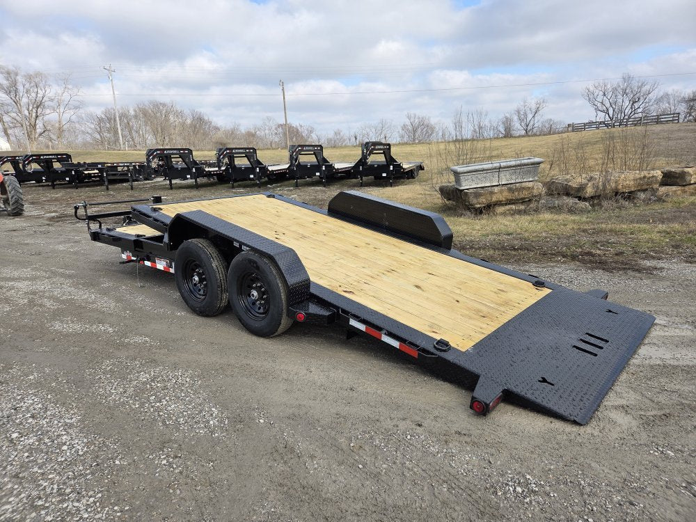 20' Iron Bull TLB Bumper Pull Equipment Tilt Trailer - (2) 7,000 lb Axles 112865 - Stryker Dealership Group