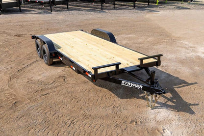 20' Single Car Trailer 10k GVWR Wood Floor - Stryker Dealership Group