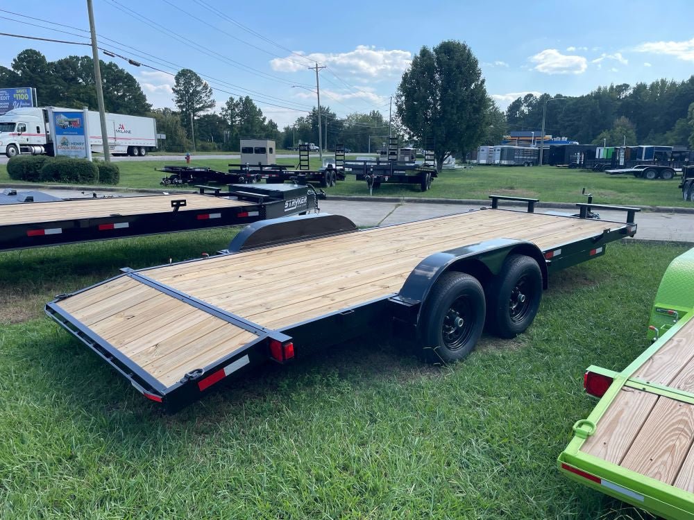 20' Single Car Trailer 10k GVWR Wood Floor - Stryker Dealership Group