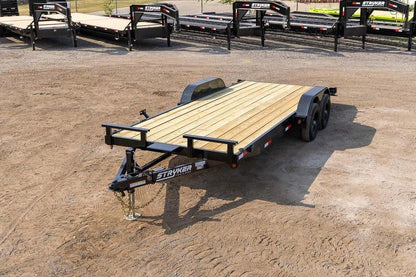 20' Single Car Trailer 10k GVWR Wood Floor - Stryker Dealership Group