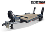 20' Stryker SET Bumper Pull Equipment Trailer Stand Up Ramps - (2) 7K Axles 003549 - Stryker Dealership Group