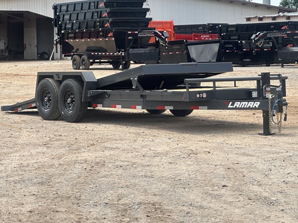 20' Tilt Trailer Lamar (2) 7K Axles 14K GVWR 10K Payload 142182 - Stryker Dealership Group