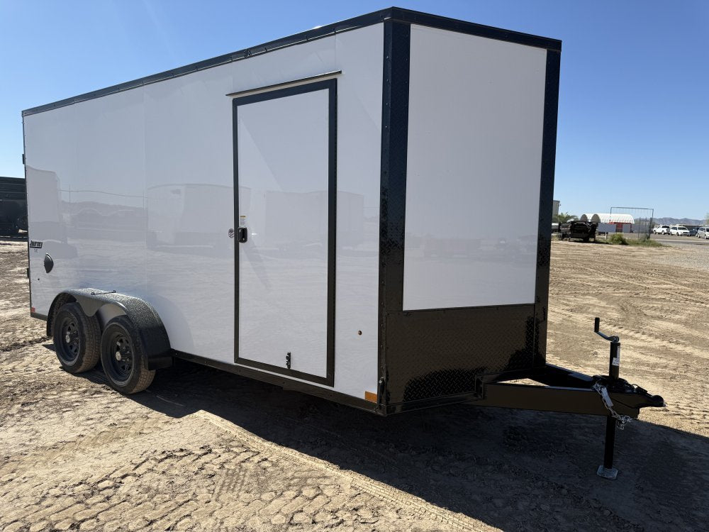 7 x 16 Journey SE Flat Top Sloped V Nose (2) 3500 lbs Axles 146229