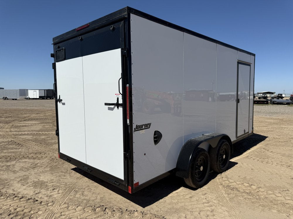 7 x 16 Journey SE Flat Top Sloped V Nose (2) 3500 lbs Axles 146229