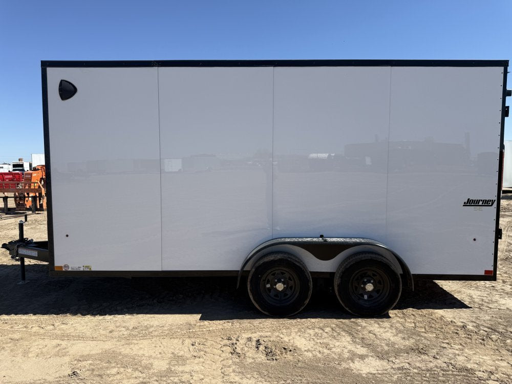 7 x 16 Journey SE Flat Top Sloped V Nose (2) 3500 lbs Axles 146229