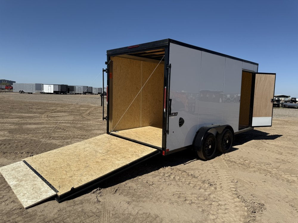 7 x 16 Journey SE Flat Top Sloped V Nose (2) 3500 lbs Axles 146229
