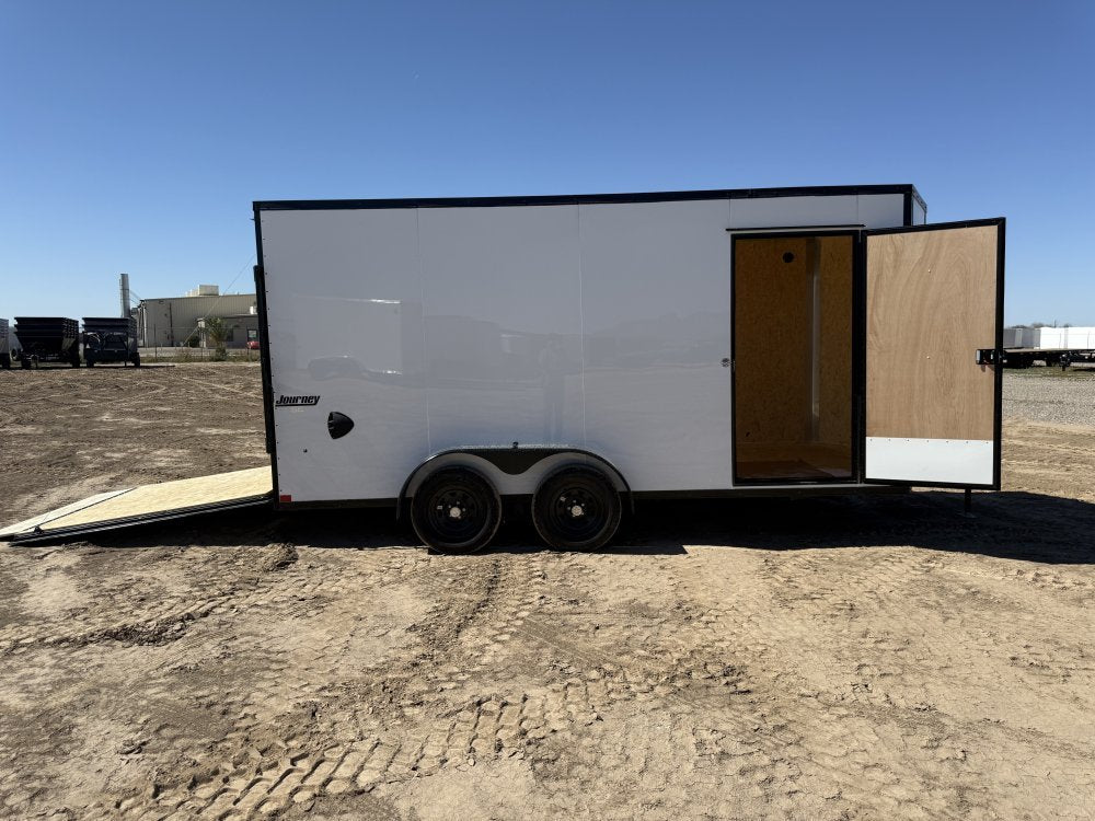 7 x 16 Journey SE Flat Top Sloped V Nose (2) 3500 lbs Axles 146229