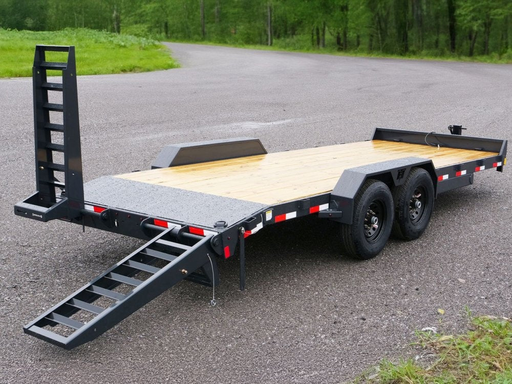 20' BP Equipment Trailer Stand Up Ramps - 8k Axles - Equipment Trailers - Stryker Dealership Group