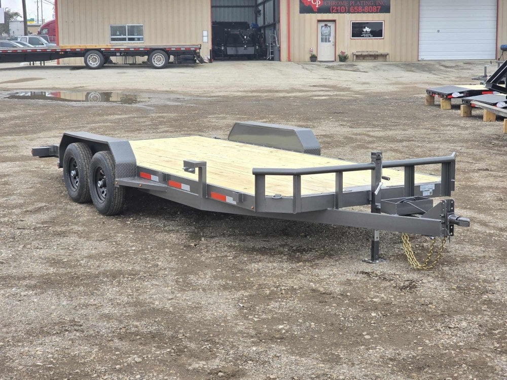 20' Car Hauler 6K Axles, Diamond Plate Fenders, Slide In Ramps - Equipment Trailers - Stryker Dealership Group
