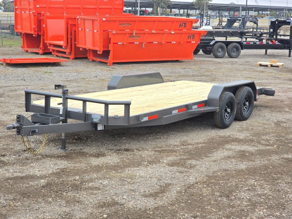20' Car Hauler 6K Axles, Diamond Plate Fenders, Slide In Ramps - Equipment Trailers - Stryker Dealership Group