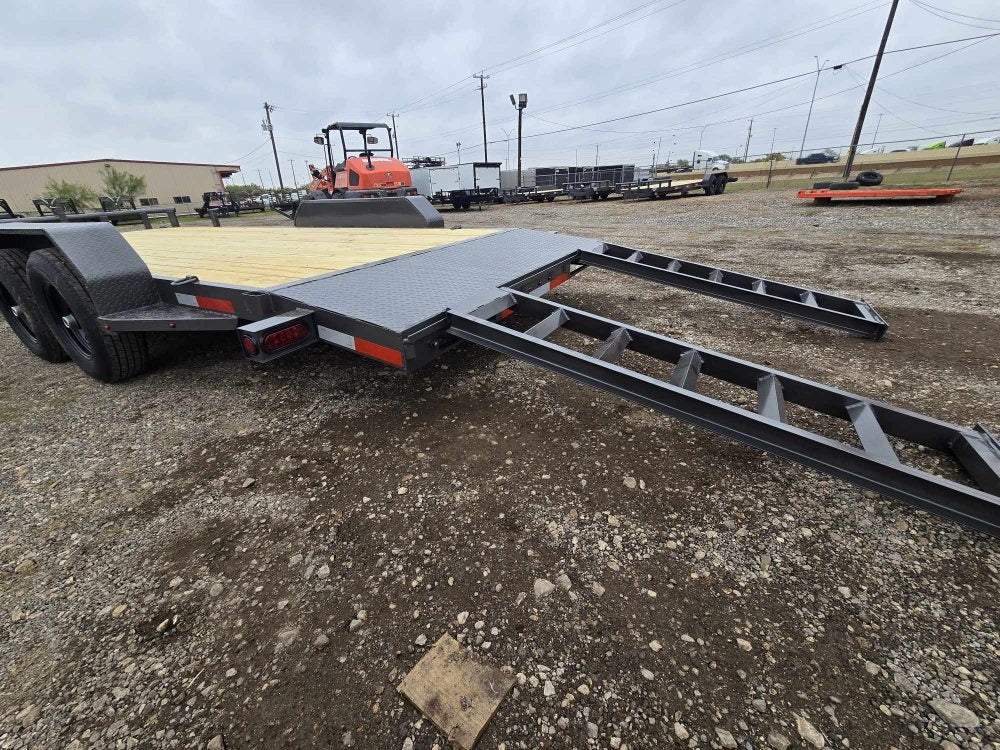 20' Car Hauler 6K Axles, Diamond Plate Fenders, Slide In Ramps - Equipment Trailers - Stryker Dealership Group