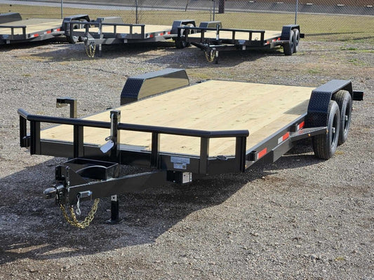 20' Car Hauler 6K Axles, Diamond Plate Fenders, Slide In Ramps - Equipment Trailers - Stryker Dealership Group