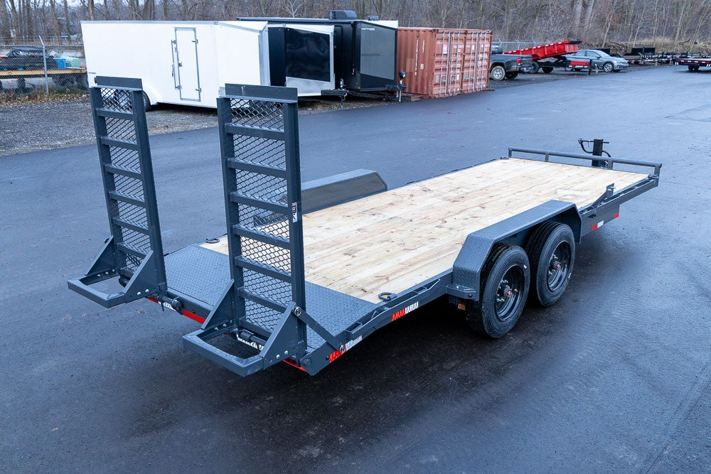 20' Equipment Trailer 16k GVWR HD Stand up Ramps 126290 - Equipment Trailers - Stryker Dealership Group