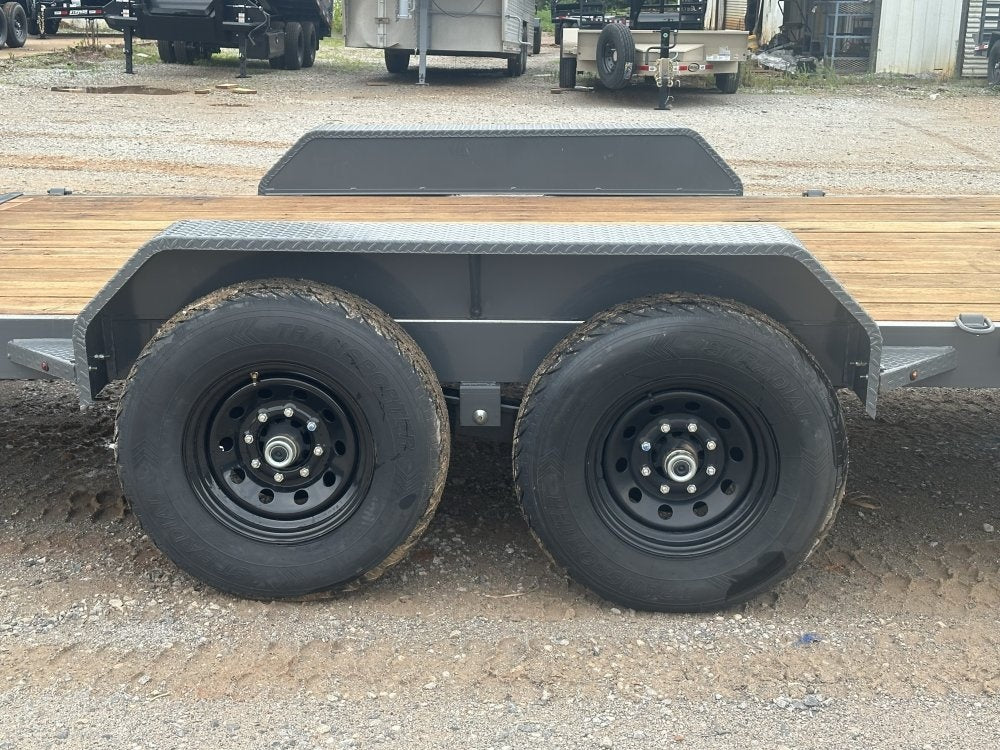 20' ERH Equipment Trailer (2) 7K Axles, Stand Up Ramps - Low Profile Equipment Trailers - Stryker Dealership Group
