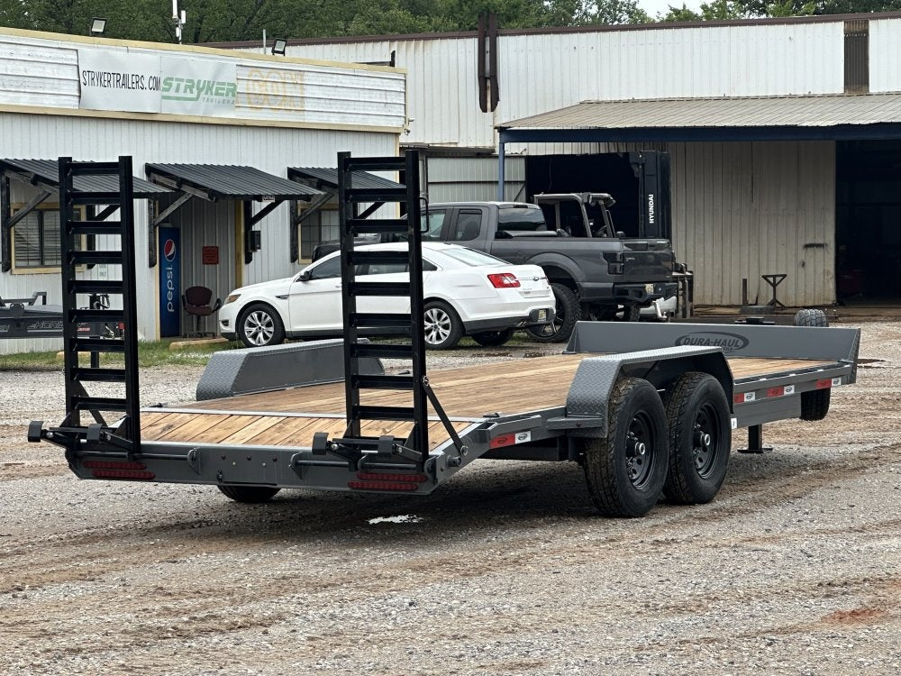 20' ERH Equipment Trailer (2) 7K Axles, Stand Up Ramps - Low Profile Equipment Trailers - Stryker Dealership Group