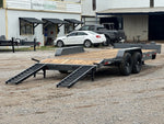 20' ERH Equipment Trailer (2) 7K Axles, Stand Up Ramps - Low Profile Equipment Trailers - Stryker Dealership Group
