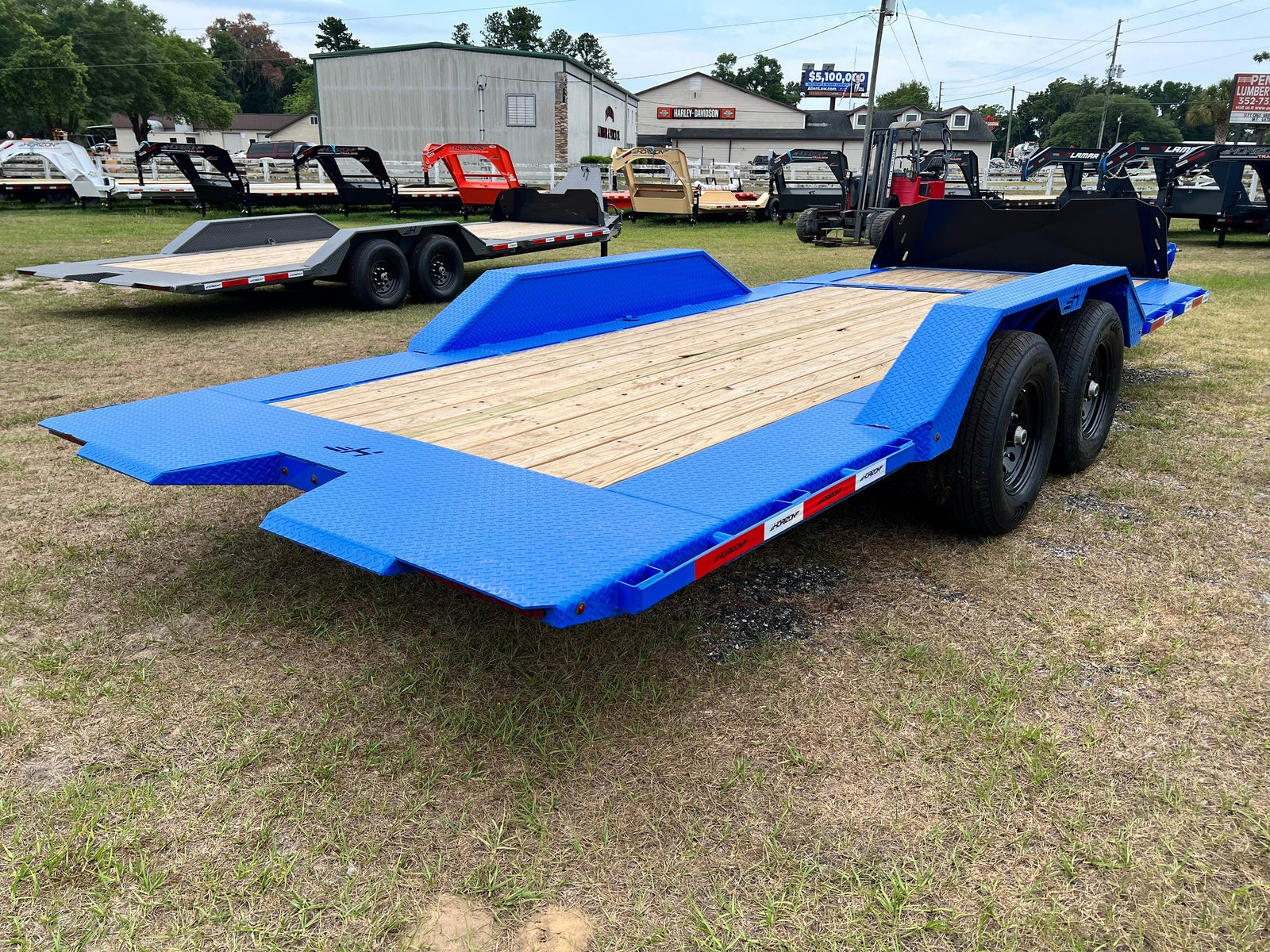 20' ETZ BP Equipment Trailer 2 - 7k Torsion Axles Slide in Ramps Drive Over Fenders 002764 - Equipment Trailers - Stryker Dealership Group