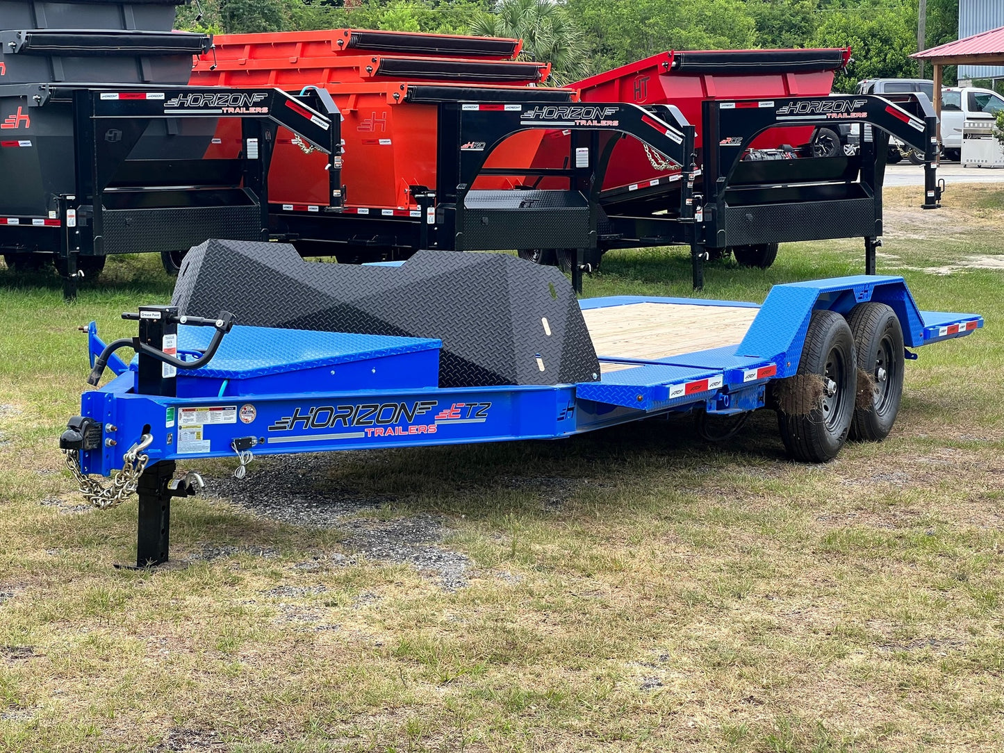 20' ETZ BP Equipment Trailer 2 - 7k Torsion Axles Slide in Ramps Drive Over Fenders 002764 - Equipment Trailers - Stryker Dealership Group